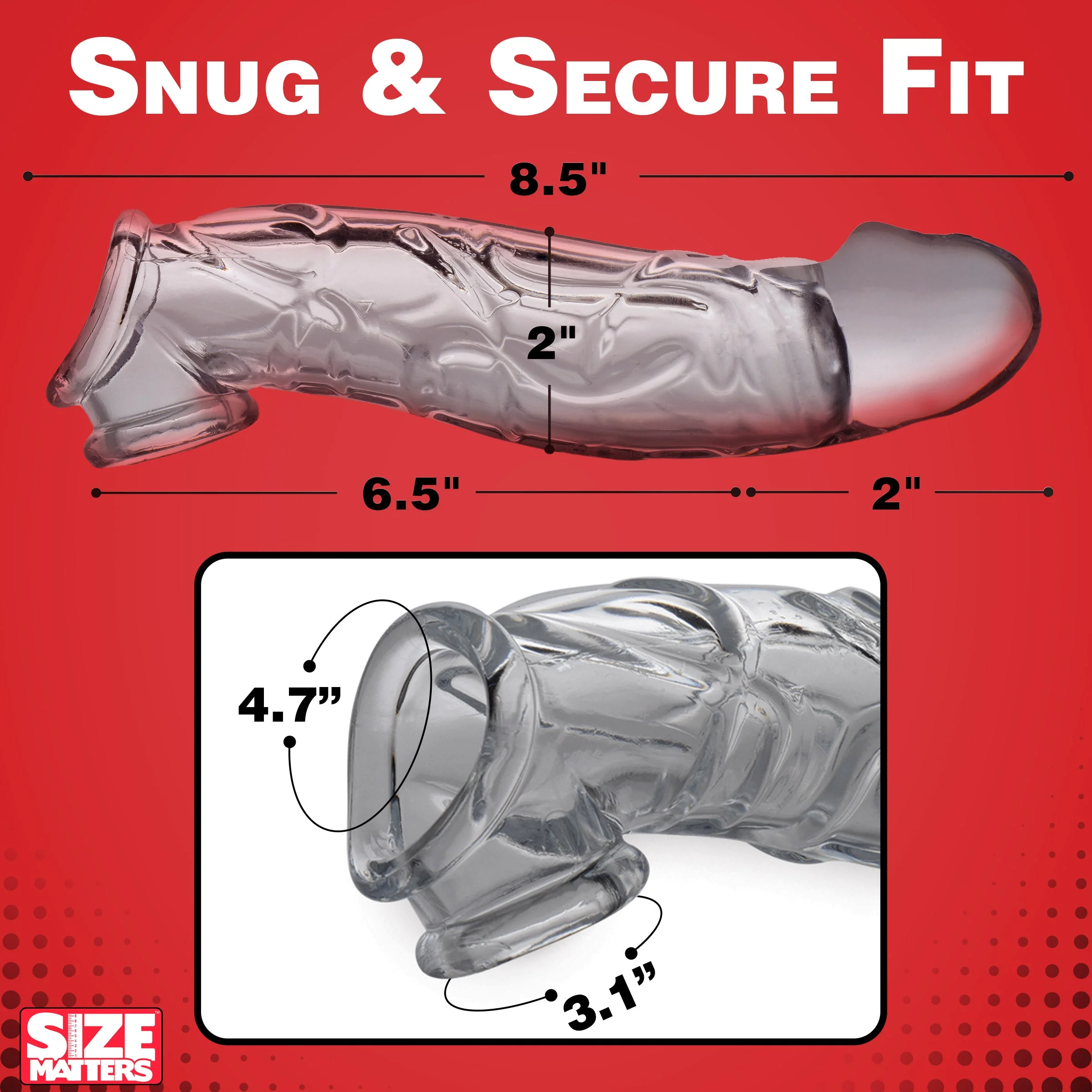 2 Inch Clear Extender Sleeve - Image 4