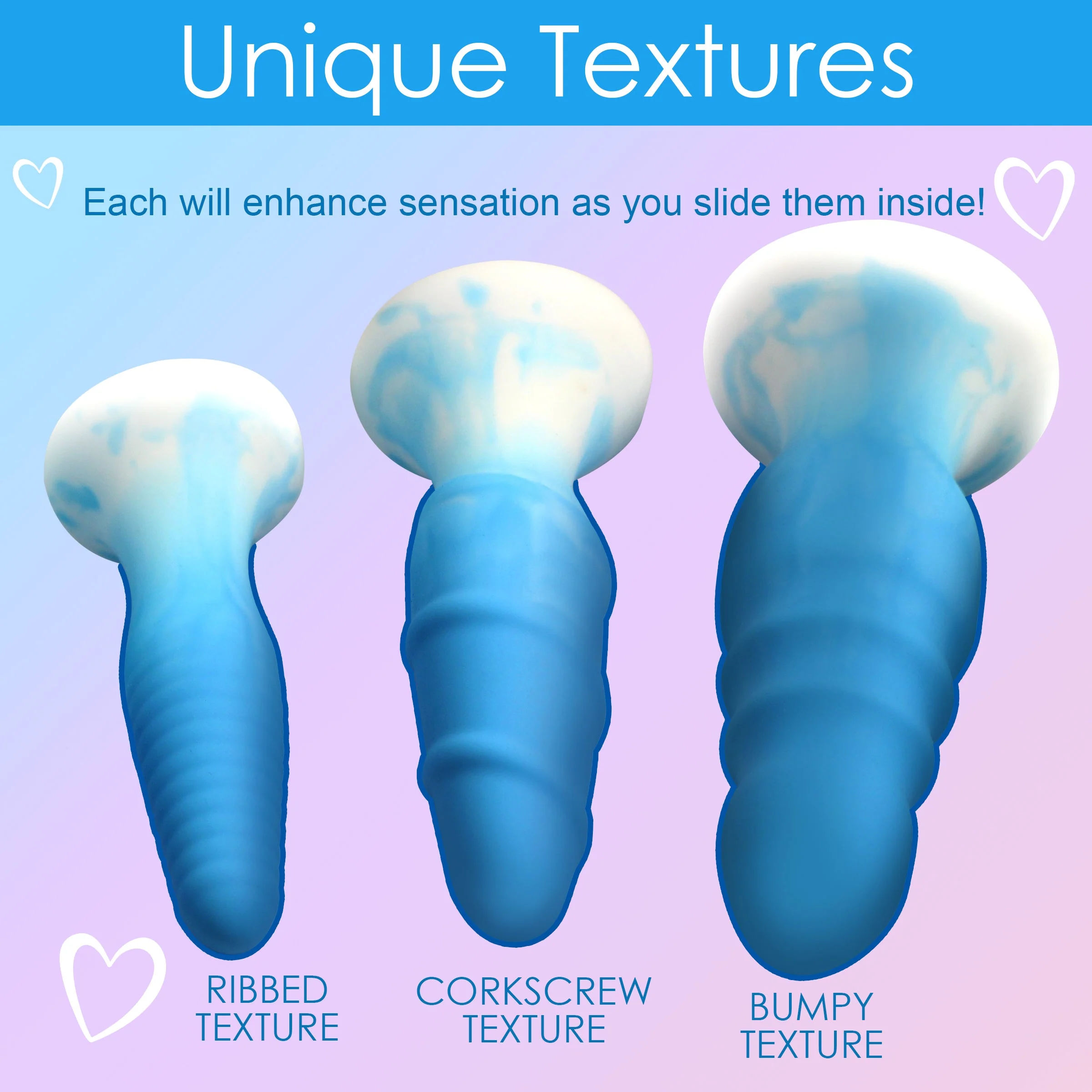 3 Piece Silicone Butt Plug Set - Image 6
