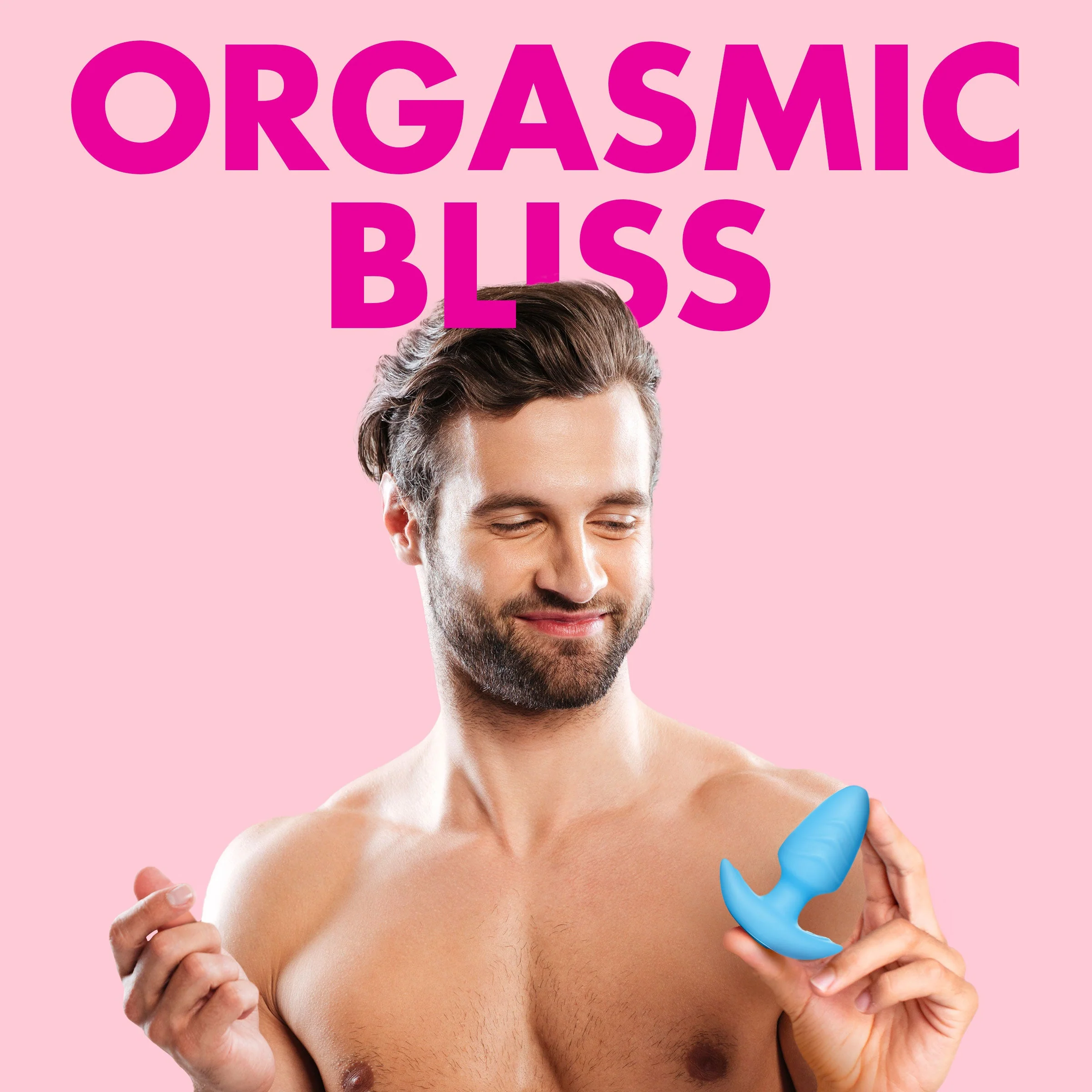 Rotating and Vibrating Silicone Butt Plug - Image 2