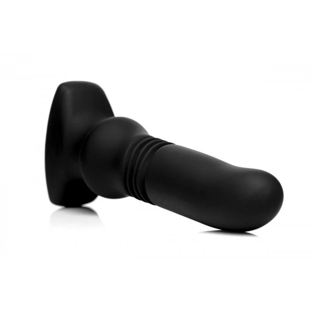 Silicone Vibrating and Thrusting Plug with Remote Control - Image 4