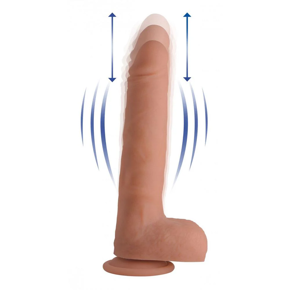 Vibrating & Thrusting Remote Control Silicone Dildo - Image 2