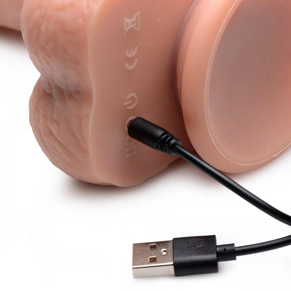Vibrating & Thrusting Remote Control Silicone Dildo - Image 6