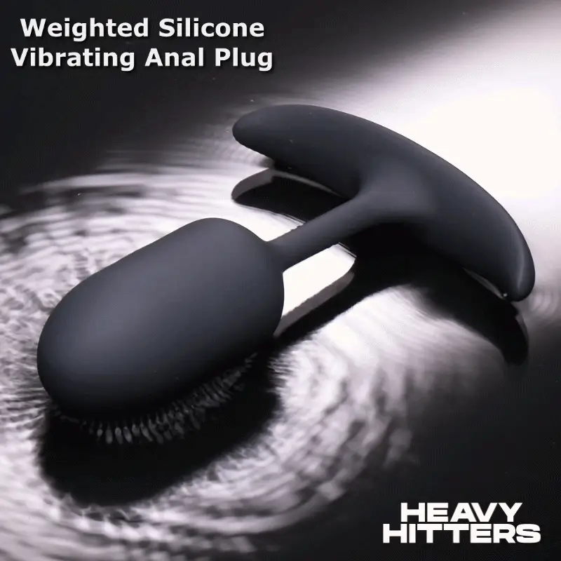 Vibrating Weighted Silicone Anal Plug - Image 2